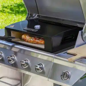 BakerStone Original Series Pizza Oven Box Kit lifestyle image pizza