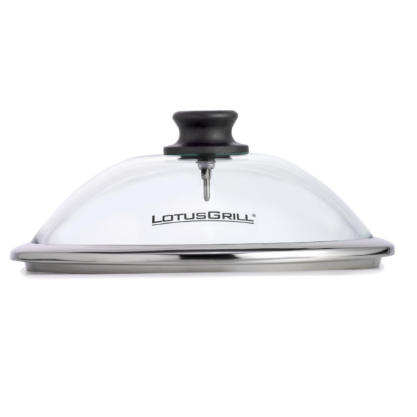 Lotusgrill glass grill hood
